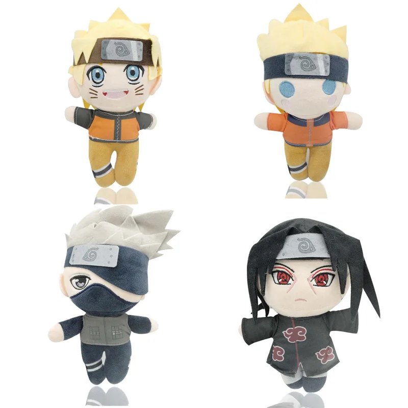 

20CM New Naruto Plush Doll Creative Cute Pillow Kakashi Uchiha Itachi Simulation Doll Children's Birthday Gift Collection Toys
