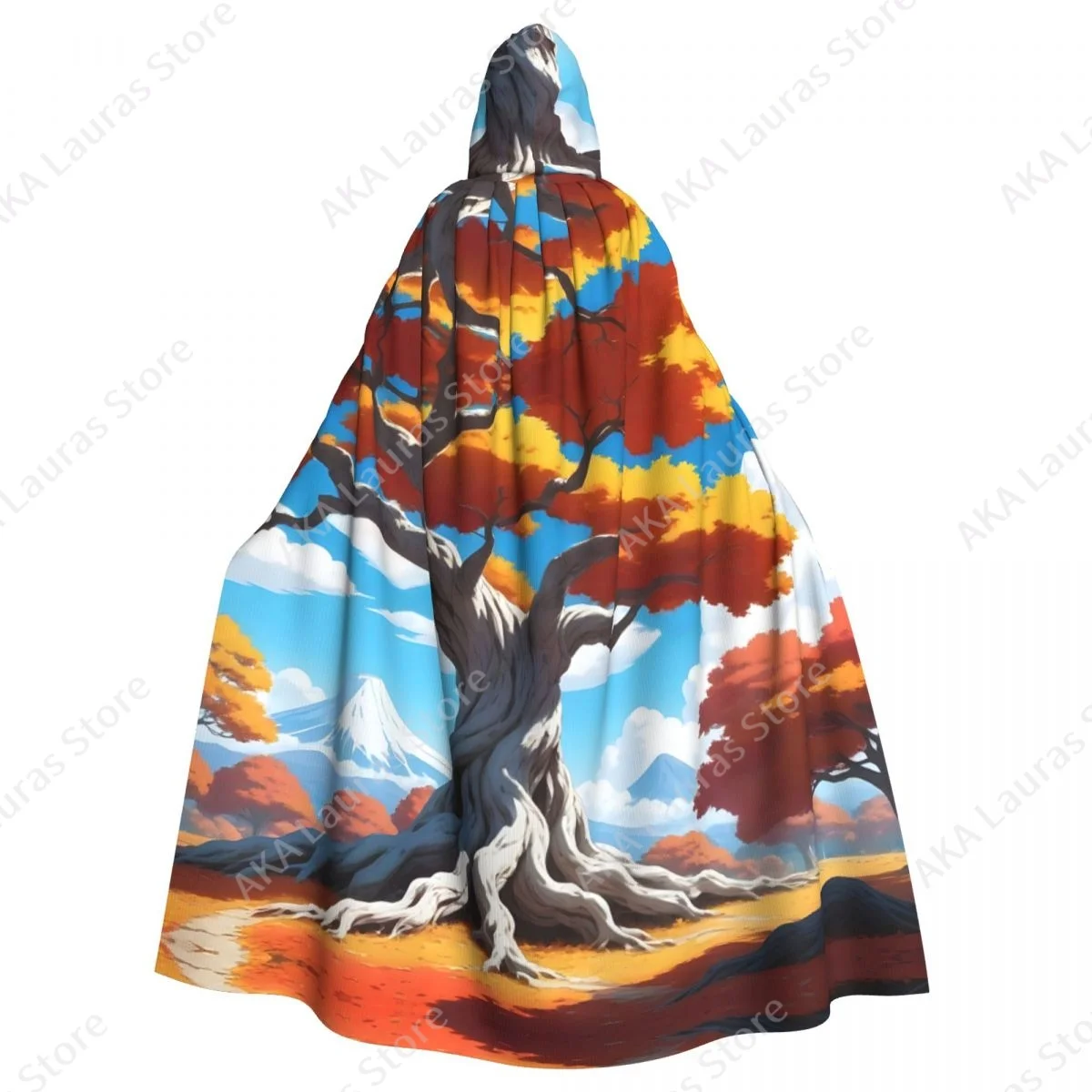 

Unisex Adult Tree Cloak with Hood Long Witch Costume Cosplay