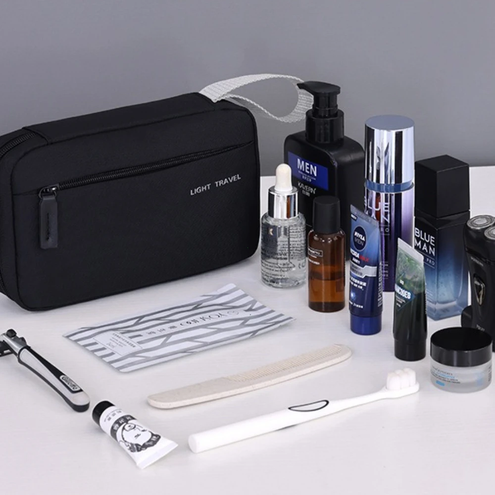 3-in-1 Travel Toiletry Bag for Men Oxford Toiletry Organizer Dopp Kit Water-resistant Shaving Bag Cosmetic Bag Makeup Organizer