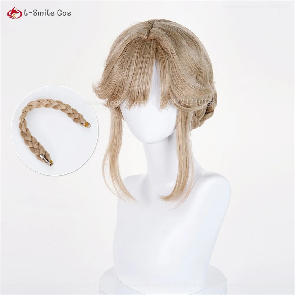 Nikke Aide Cosplay Perücke Braun Synthetik Hitzebeständig für Bunny Girl Anime Halloween 6