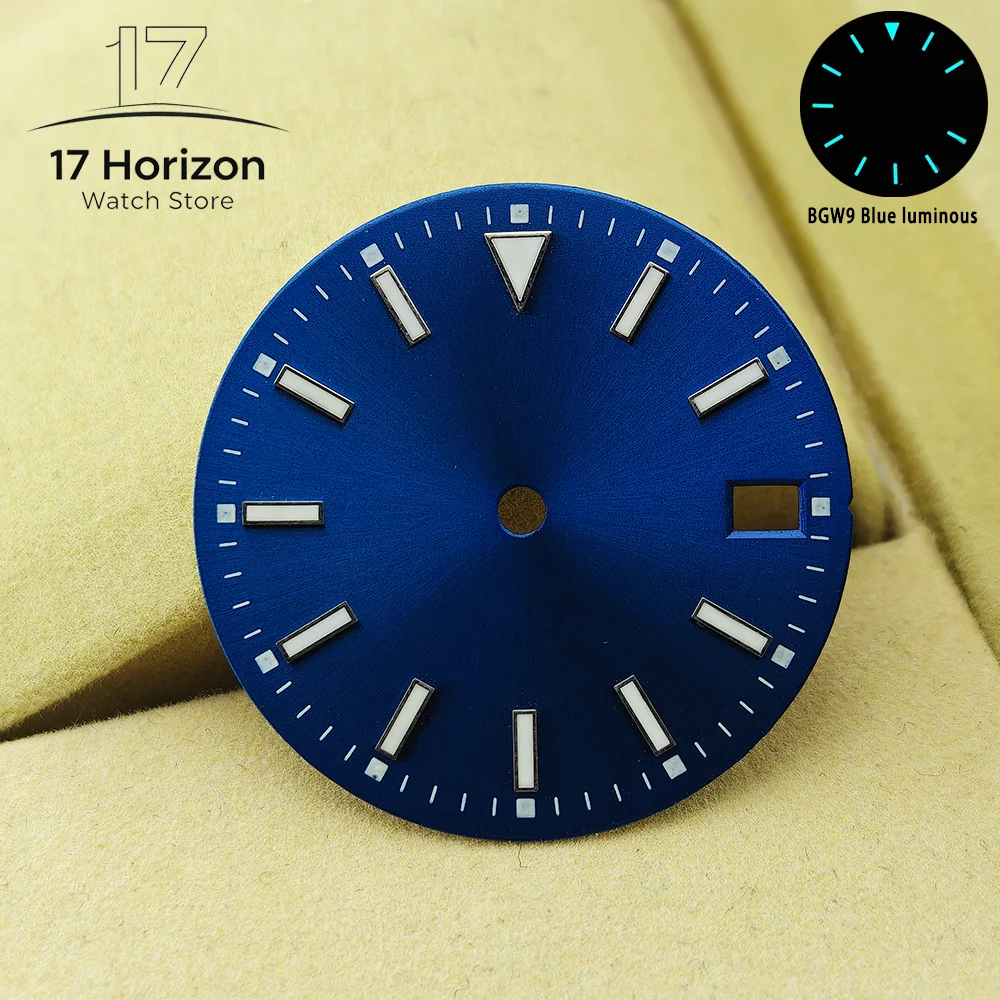 Luminous Multicolor Blue-Green Watch Dial - Men's Accessory