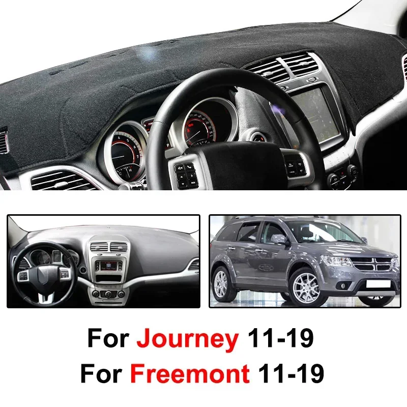 For Dodge Journey Fiat Freemont 2011-2018 2019 Dashmat Dashboard Cover Mat Pad Dash Sun Shade Instrument Carpet Car Accessories