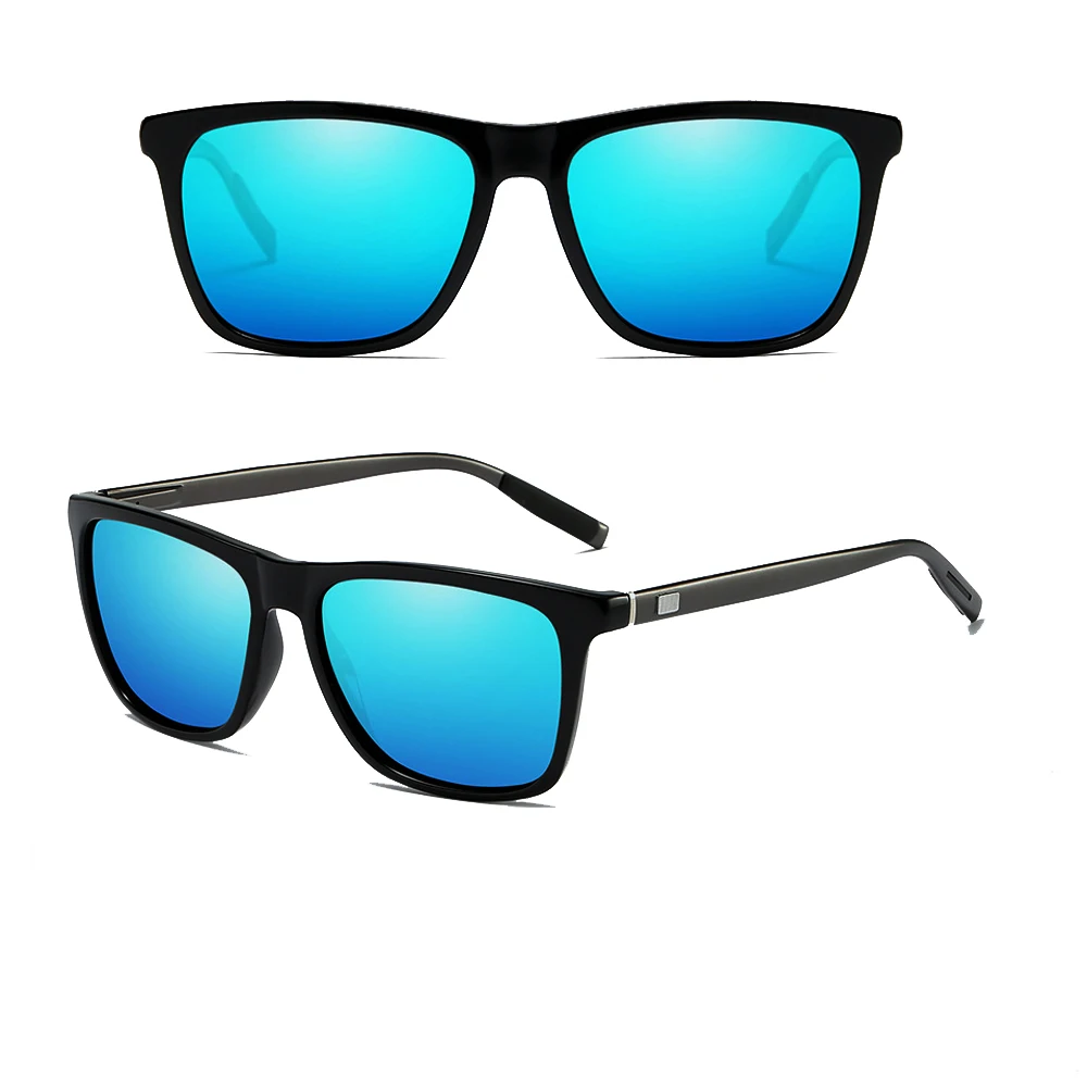 Pilot Squared Driver Sun Glasses Polarized Mirror Sunglasses Custom