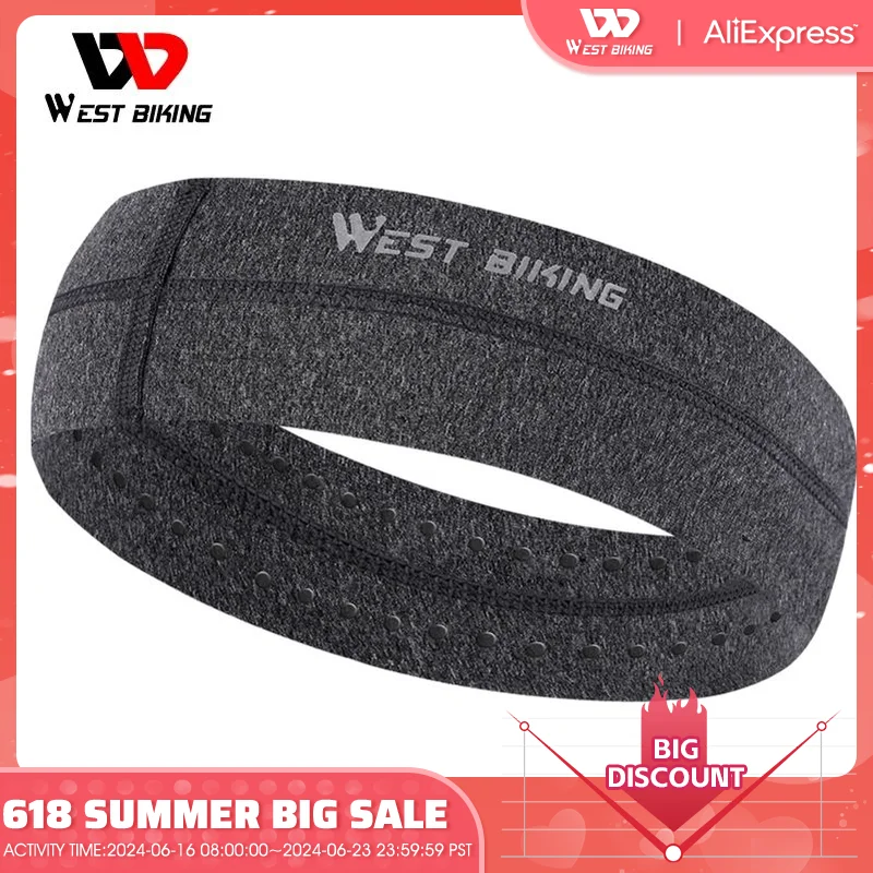 

WEST BIKING Sport Headband Sweatband Men Women Cycling Running Fitness Elastic Head Band Gym Sports Breathable Yoga Headbands