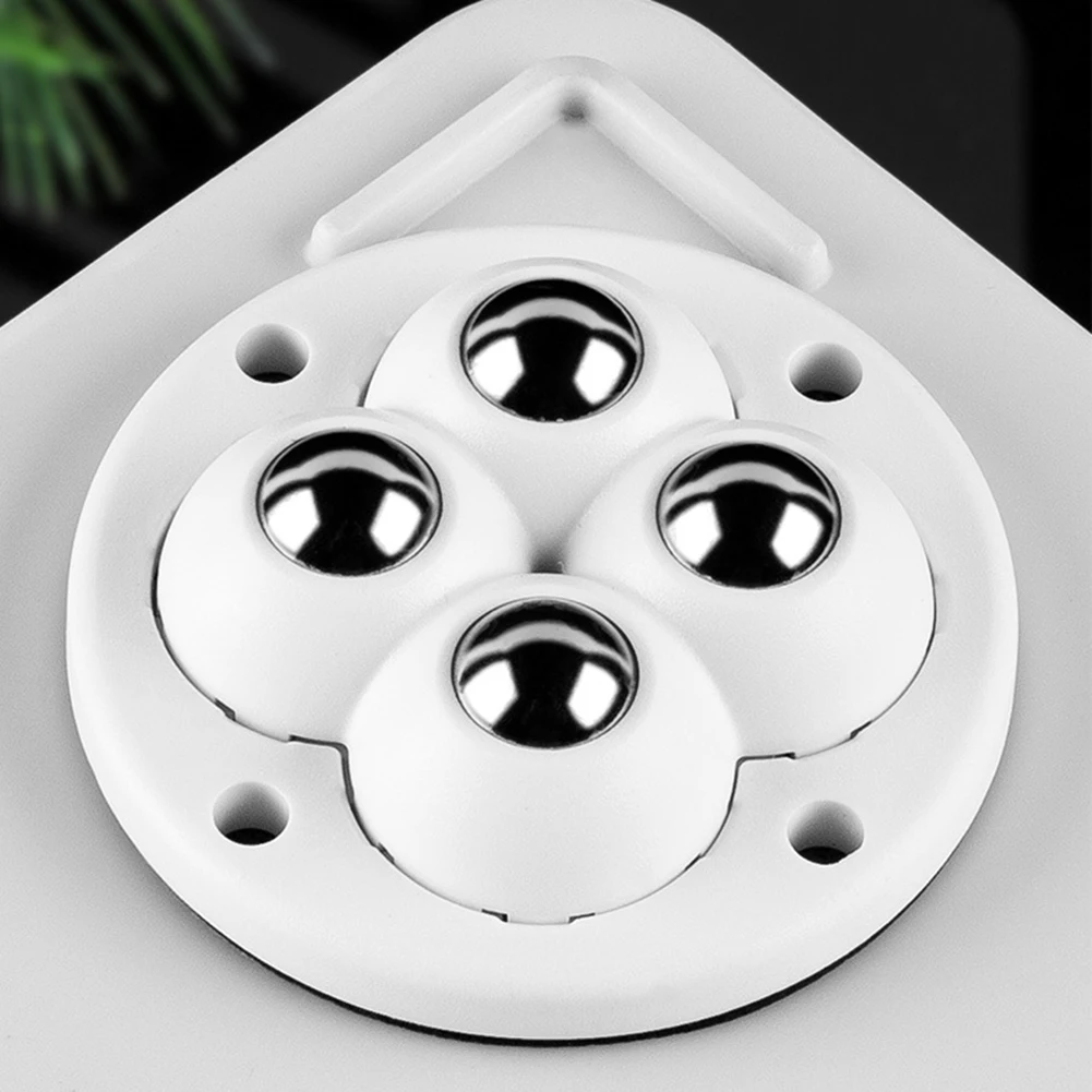 4-60pcs For Furniture Stainless Steel 360 Degree Roller Self Adhesive Furniture Caster Home Strong Load-bearing Universal Wheel