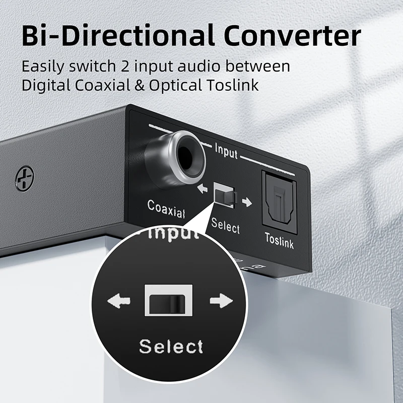 Audio Cable Adapter Audio Plug Adapter Type C Audio Adapter Toslink Coaxial Bi-directional Audio Converter Spdif toslink to Coaxial audio or coaxial to toslink digital
