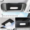 Car Tissue Box Car Sun Visor Tissue Box Interior Holder Auto Interior Storage Universal Car Accessories 3