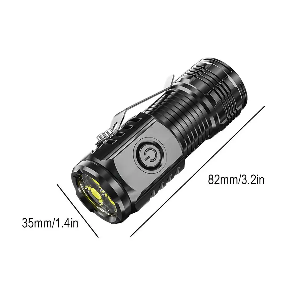 Description Picture 6 of itemThree Eye Mini Flashlight Super Power Type-C Super Bright Flashlight Long-Range Powerful Flash Lights Portable Waterproof