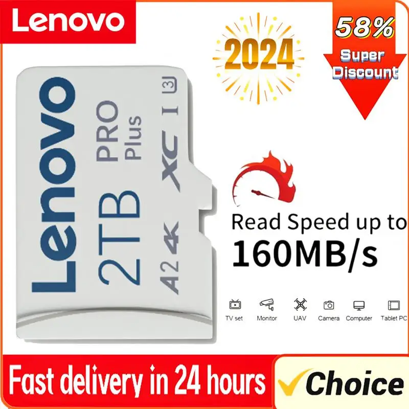 Lenovo Memory Card 2TB 128GB 256GB 5123GB 64GB micro TF Class 10 For phone PC