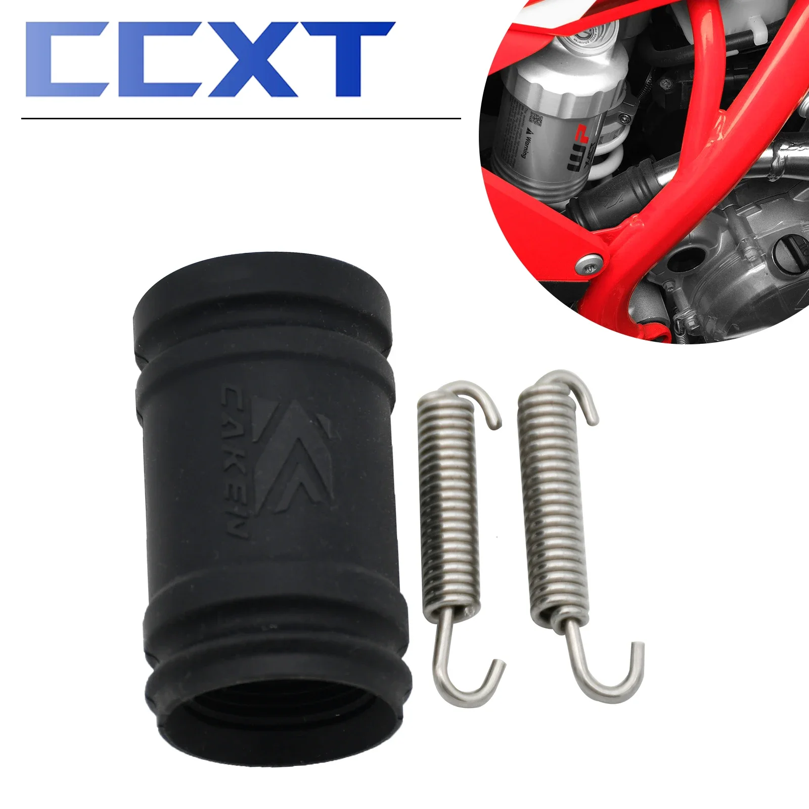 Accoppiatore Di Scarico Silenziatore Tubo Di Scappamento Guarnizione In Gomma Kit Di Copertura Per Husqvarna 300 250 Tc Te Tei Tx Txi 2017-2023 Per Kt