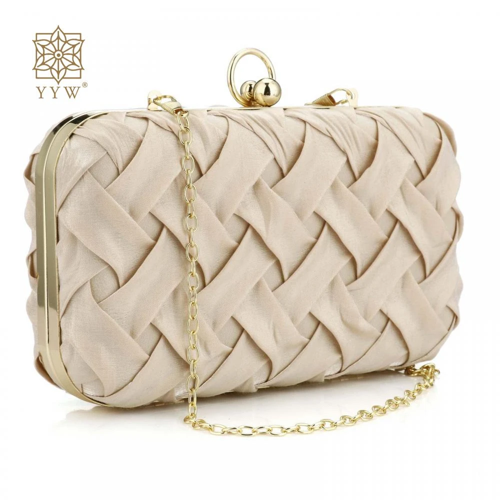Bolsos de noche a rayas cruzadas para mujer, bolso de mano fiesta de boda, Beige blanco, elegante, con | - AliExpress