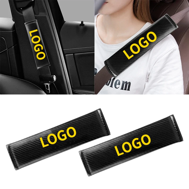 

2PCS Carbon Fiber Car Seat Belt Shoulder Cover Safety Belt Pad for Captiva Lacetti Aveo Cruze Malibu Trax Camaro Equinox Tracke