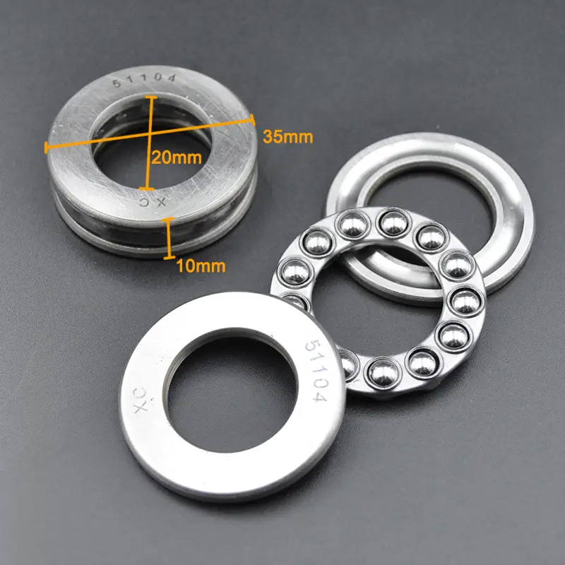 2pcs high quality plane thrust bearing 51100 51101 51102 51103 51104 51105 51106 51107 51108 51109 51110 Axial Ball Bearings image 9