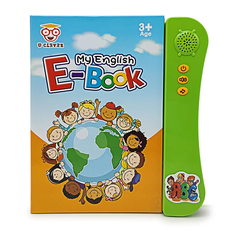 New English Cartoon Point Reading Book Children Early Education Finger Touch Learning Language Multifunctional E-book Toy Gift 3