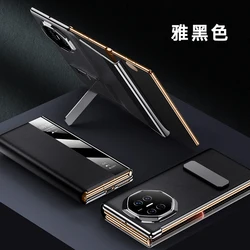 Magnetic Luxury Leather Phone Case with Rotating Kickstand Cover for Mate XT (Black B)