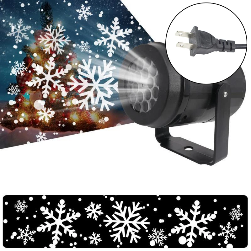 Décoration Noël,Segotendy Projecteur Noël Exterieur Haute Luminosité,Lampe Projecteur De Flocon De Neige,Projecteur Lumière Étanche Pour Décoration Arbre De Noël,Cadeau,Halloween,Fête,Jardin,Intérieur