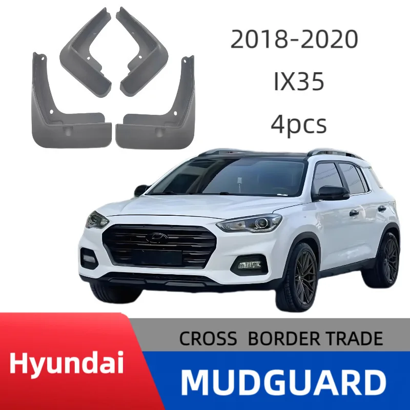 현대 IX35 2018-2020 차량용 타이어 펜더 개조, 자동차 액세서리, 머드 플랩, 펜더에 적합