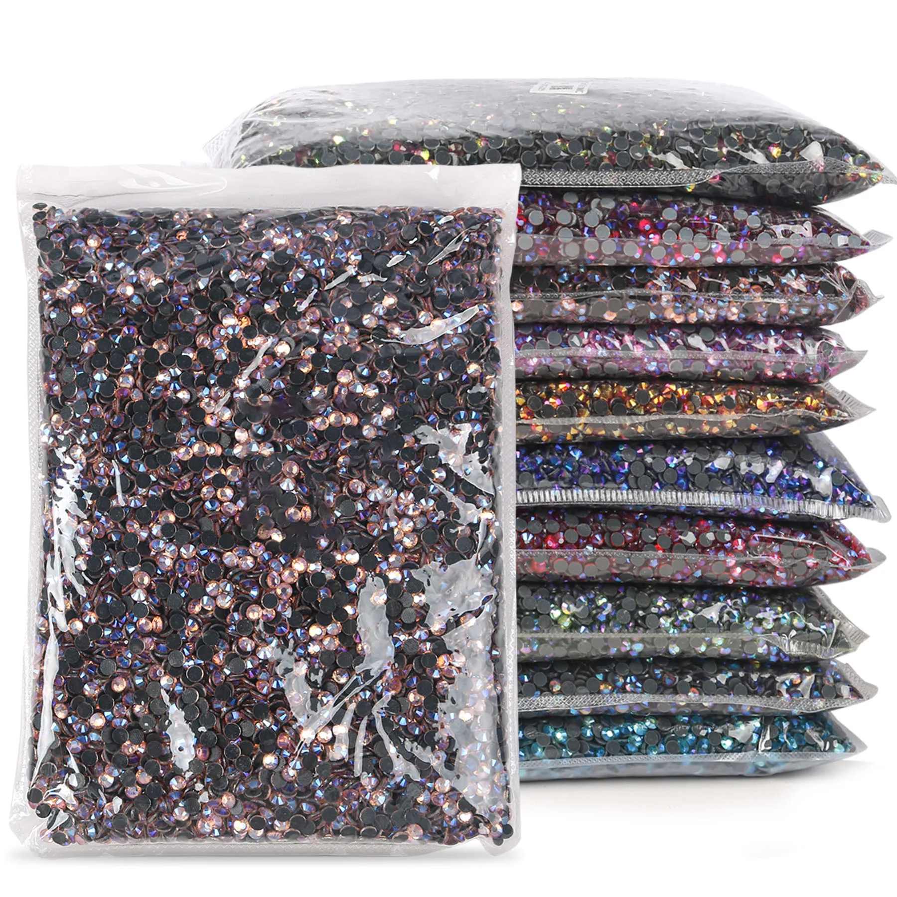 

1000 Gross Bulk Wholesale DMC Hotfix Big Pack Rhinestones Crystal AB Rhinestone Glass Glitter Strass Crystals Heat Press Stones