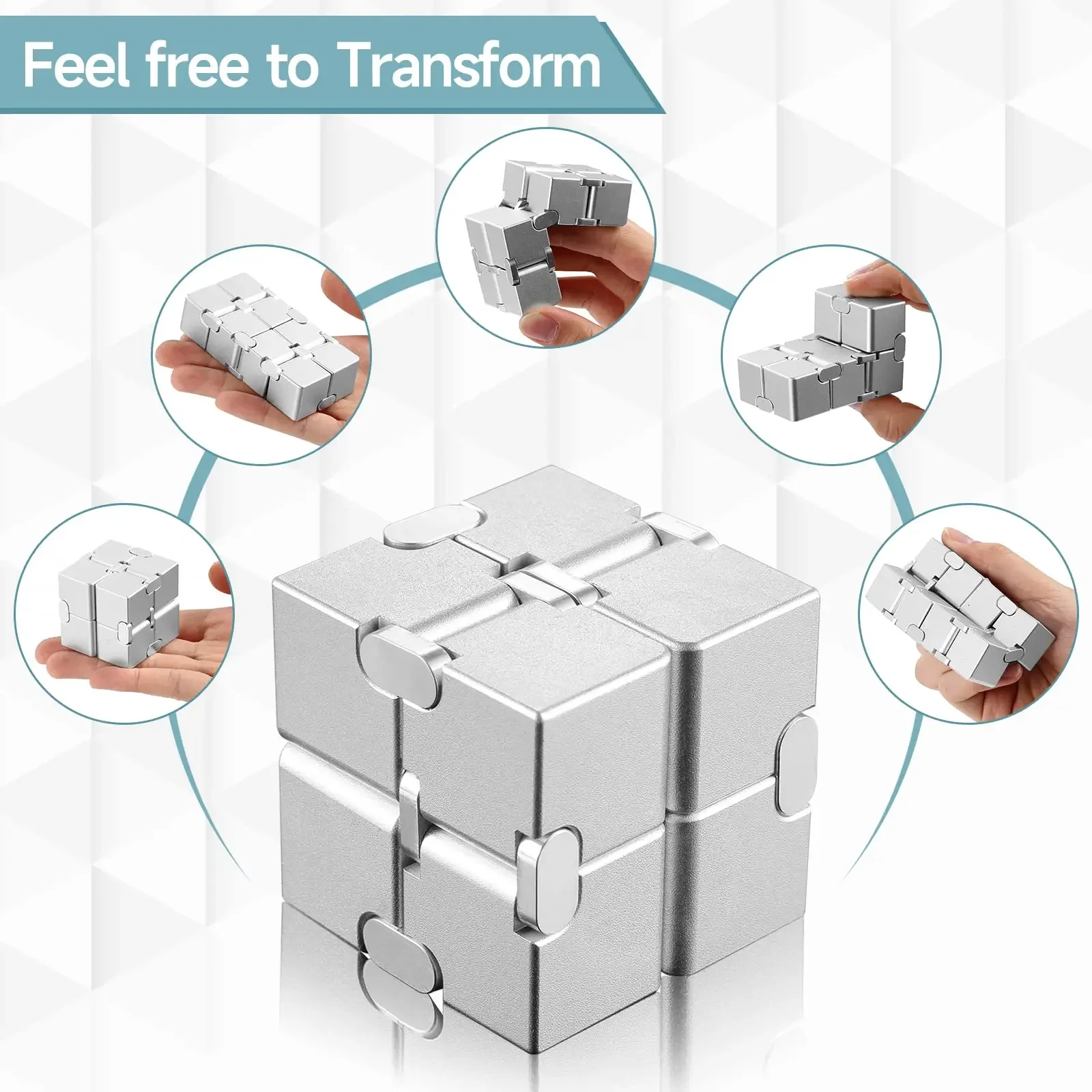 Magic Cube Stress Relief Toy Infinity Cube Portable Educational Toys Decompresses Relax Toys for Children Adults Birthday Gift 4