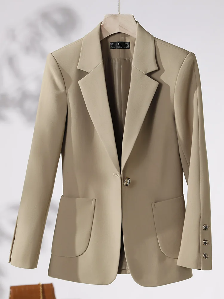 Fashion Professional Women's autumn and winter new long-sleeved suit unique temperament to make you unique