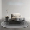 Modern Style Rugs for Bedroom Oval Shape Living Room Decoration Carpet Home Washable Anti-slip Floor Mat Fluffy Soft Bedside Rug 2