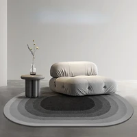 Modern Style Rugs for Bedroom Oval Shape Living Room Decoration Carpet Home Washable Anti-slip Floor Mat Fluffy Soft Bedside Rug 2