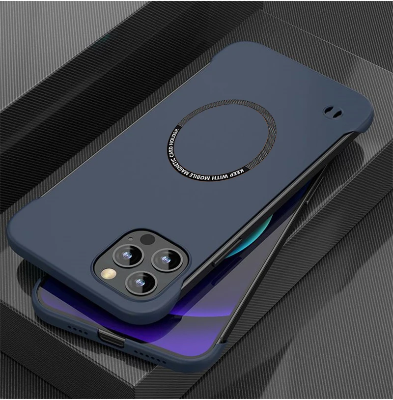 Sleek Frameless Magnetic Wireless Charging Hard Case