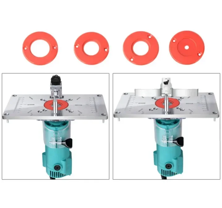 Aluminum Multifunctional Woodworking Router Table Insert for Carpentry and Engraving Tasks