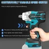 2 IN 1 Brushless Cordless Electric Impact Wrench 1/2 inch Screwdriver Socket Power Tools Compatible for Makita 18V（no battery） 4