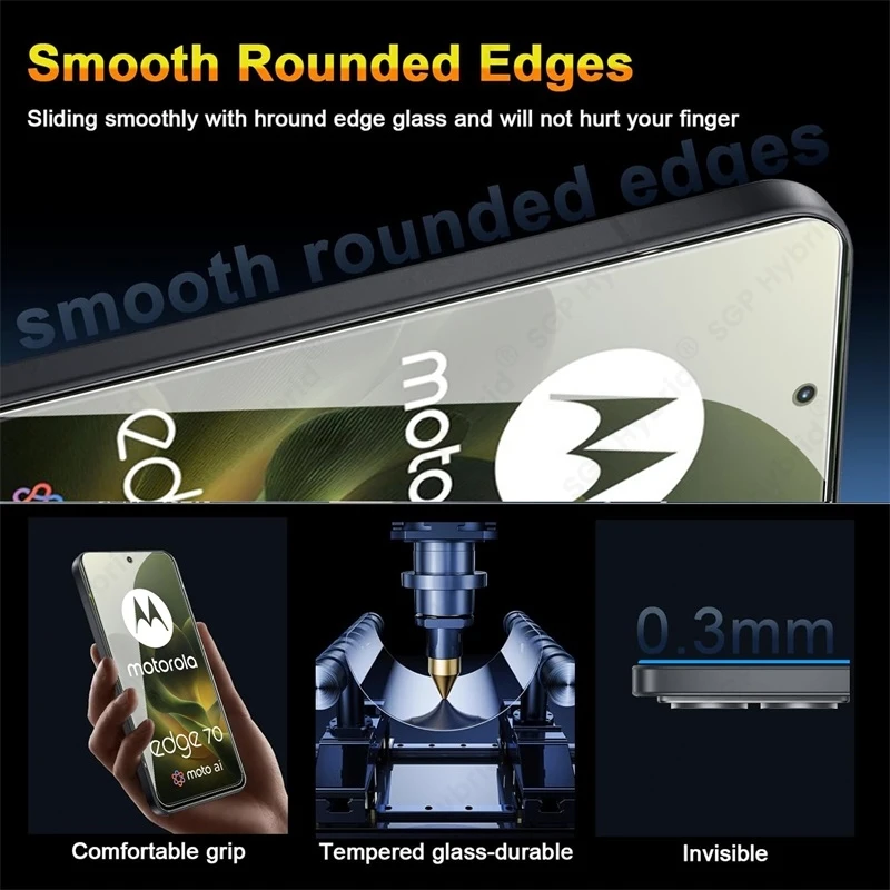 Premium 3-Pack 9H Tempered Glass Screen Protectors - 6.7 Display