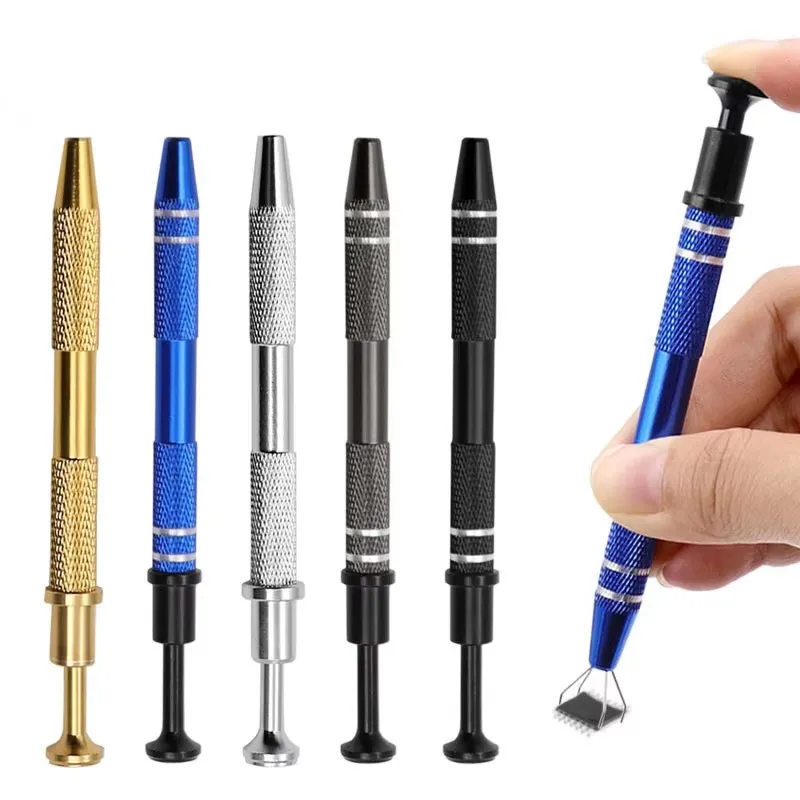 Four-claw Bead Holder Pickup Tool Diamond Jewel Tip Holder Tweezers Catcher Body Perforation Sprinkler Pen Tool 1Pc precision tweezers tweezer tool