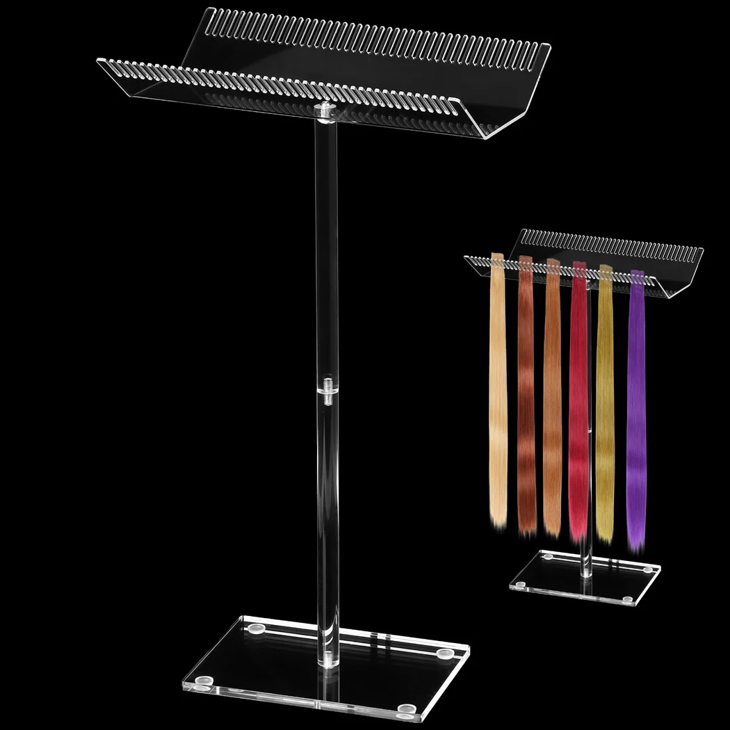 가발 제작 전용 헤드 스탠드 세트: 조절식 삼각대 + 캔버스 블록 헤드 + 가발 캡 T 핀 9 헤어 익스텐션 스탠드 아크릴 헤어 행어 헤어 랙, 거치대 치아 가발 디스플레이 랙, 높이 조절 가능 브레이딩 헤어 분리기 스탠드