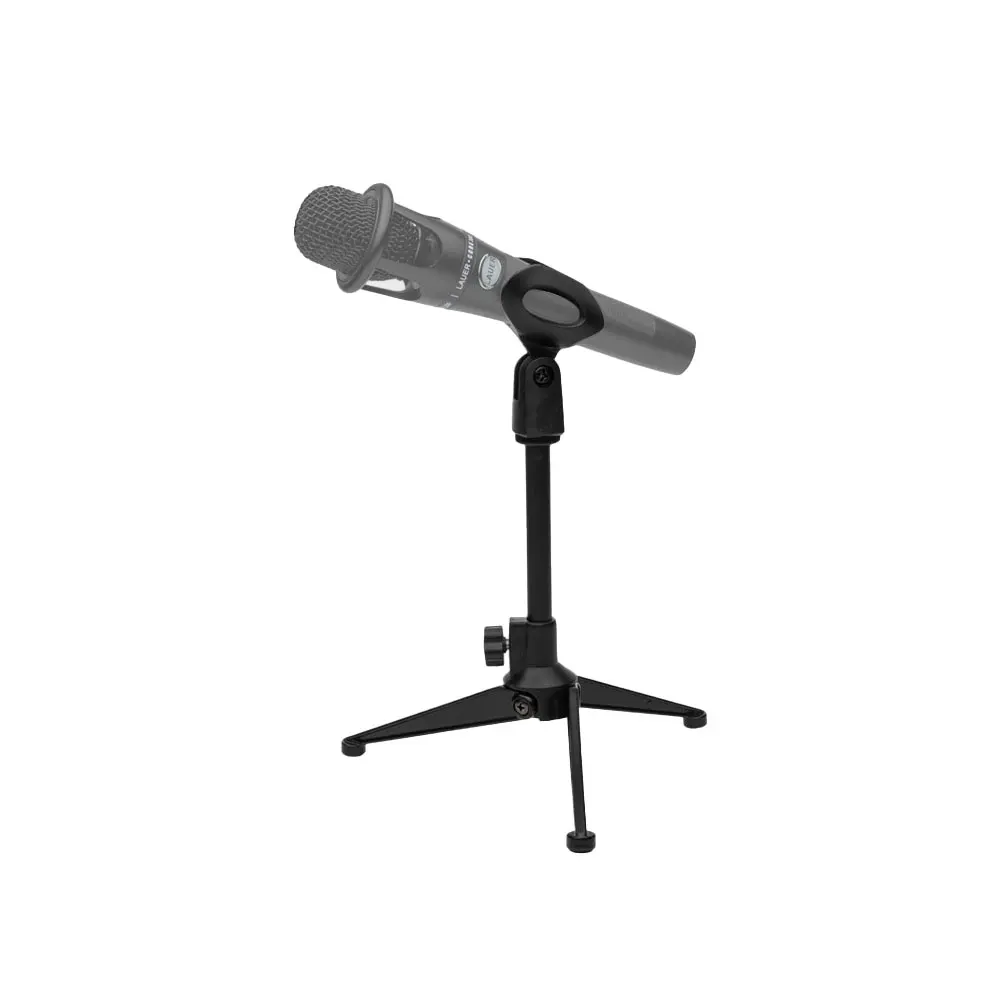 Microphone Stand Desktop Tripod Mini Portable Table Stand Adjustable Mic Stand Mic Clip Holder Bracket Lightweight Bracket