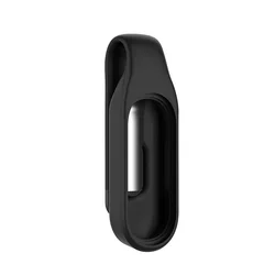 Solid Color Clip Holder Case with Screen Protector for Smart Watch Accessories (Black)