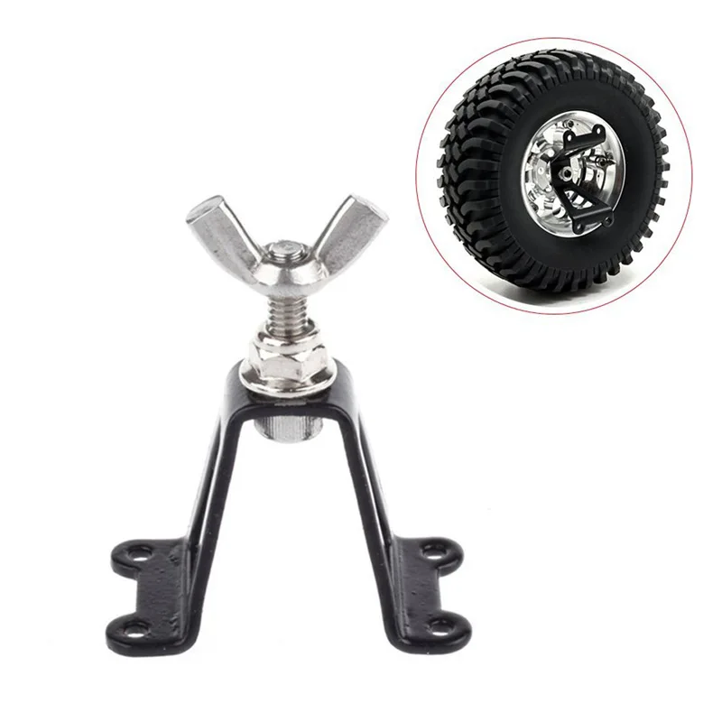 

Metal spare tire mount is suitable for 1:10 RC remote control car TRX-4 D90 SCX10 90046 CC01 DIY modification accessories