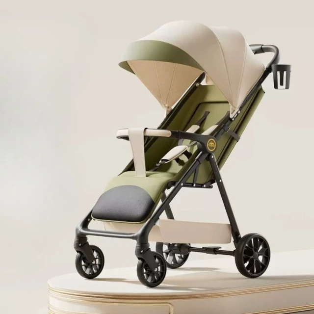 Poussettes bébé bidirectionnelles haut de gamme, pouvant assister ou allonger, avec amortisseurs à quatre roues, pour nouveau-nés, pliables 1