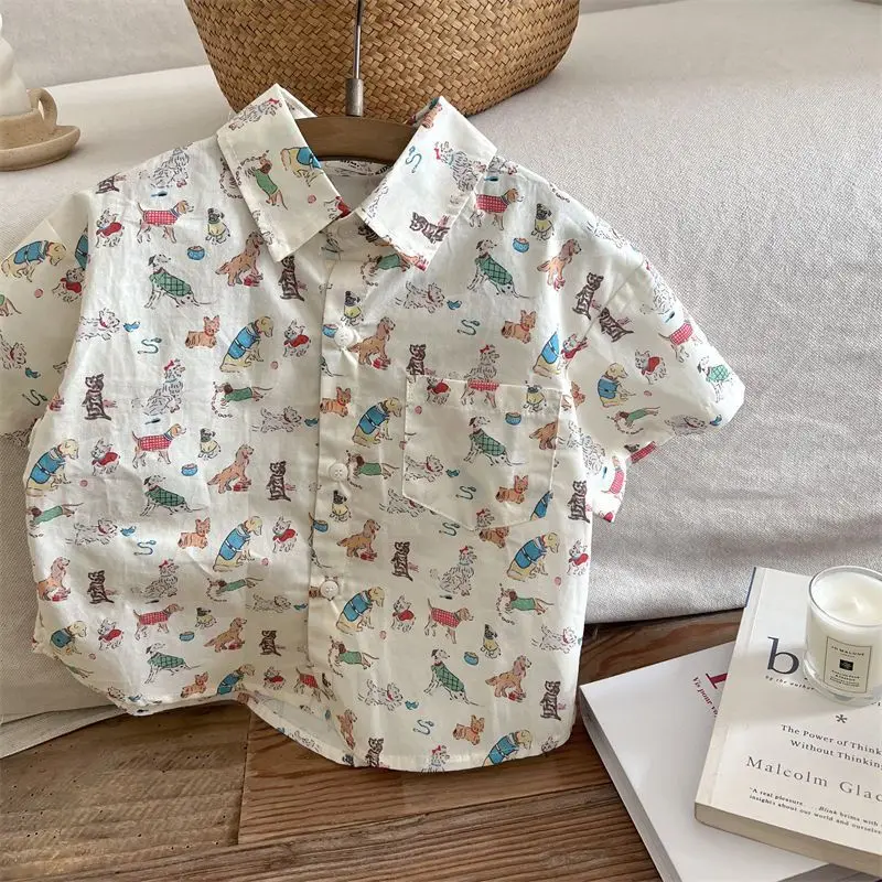 Summer Boys' Shirts for 1-6 Years Old Kids