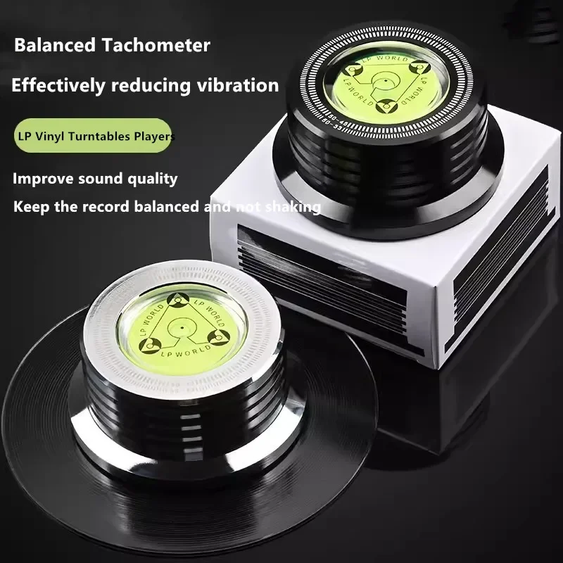 Universal LP Vinyl Record Player Disc Turntable Stabilizer Music Player 50Hz With Level Accessories Aluminum Alloy Weight Clamp