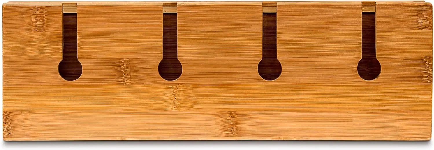 Wine Rack with Glass Wine Rack Holder Bamboo 17 x 37 x 11.5 cm, White and Black-Brown