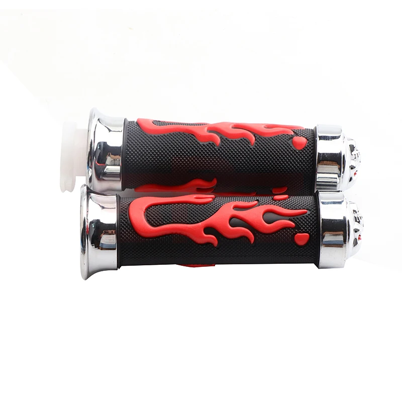 22/24mm Universal Motorcycle Handlebar Colored Skeleton Rubber Handle Grip Scooter Handlebar for Harley Honda Yamaha