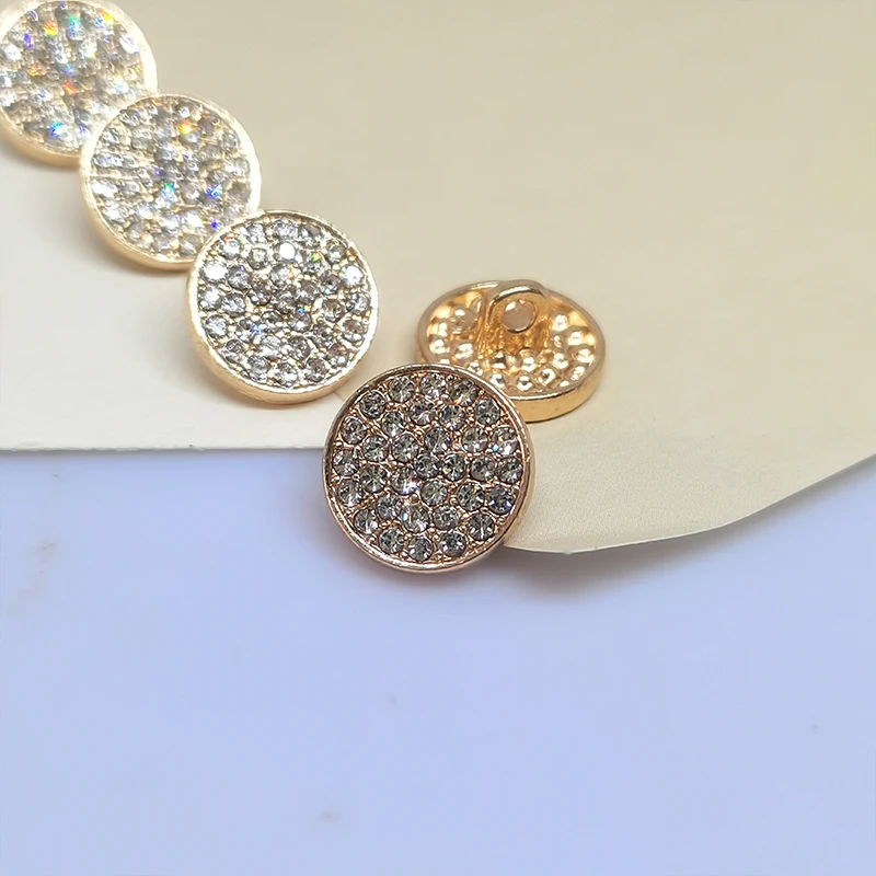 10/11/12MM Mini Luxus Strass Knöpfe Von Kleidung Großhandel Mode Dekor Frauen Hemd Blusen Metall Knopf nähen Handarbeiten – Detail 7