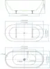 65 inch Acrylic Freestanding Bathtub Double Ended Free Standing Tub Soaking Tub with Integrated Slotted Overflow Glossy White 2