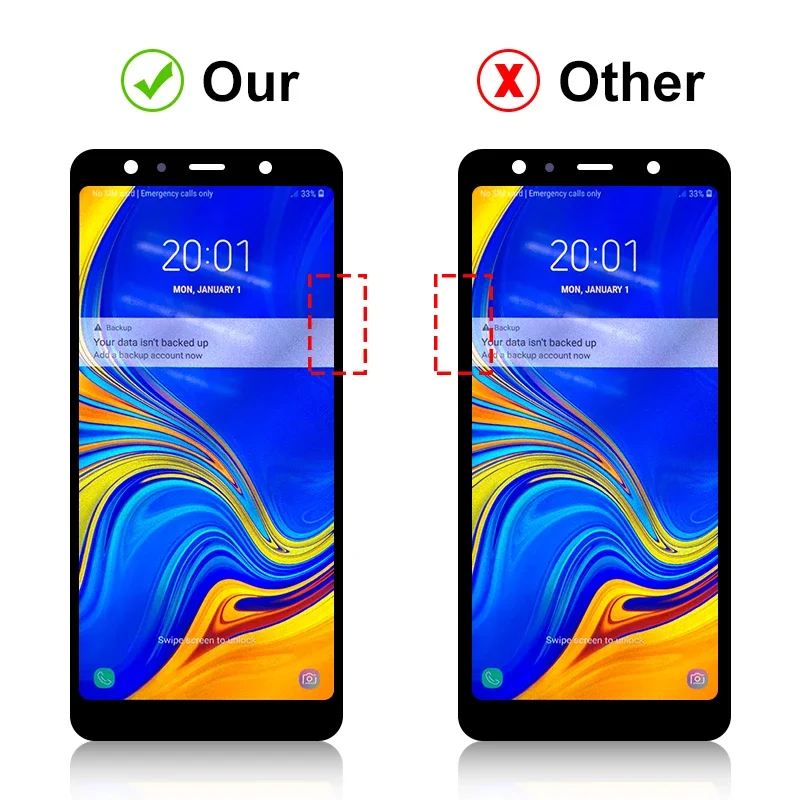 삼성 갤럭시 A750 용 슈퍼 AMOLED LCD 디스플레이, 터치 스크린 교체 부품, 갤럭시 A7 (2018) SM-A750F A750FN A750GP