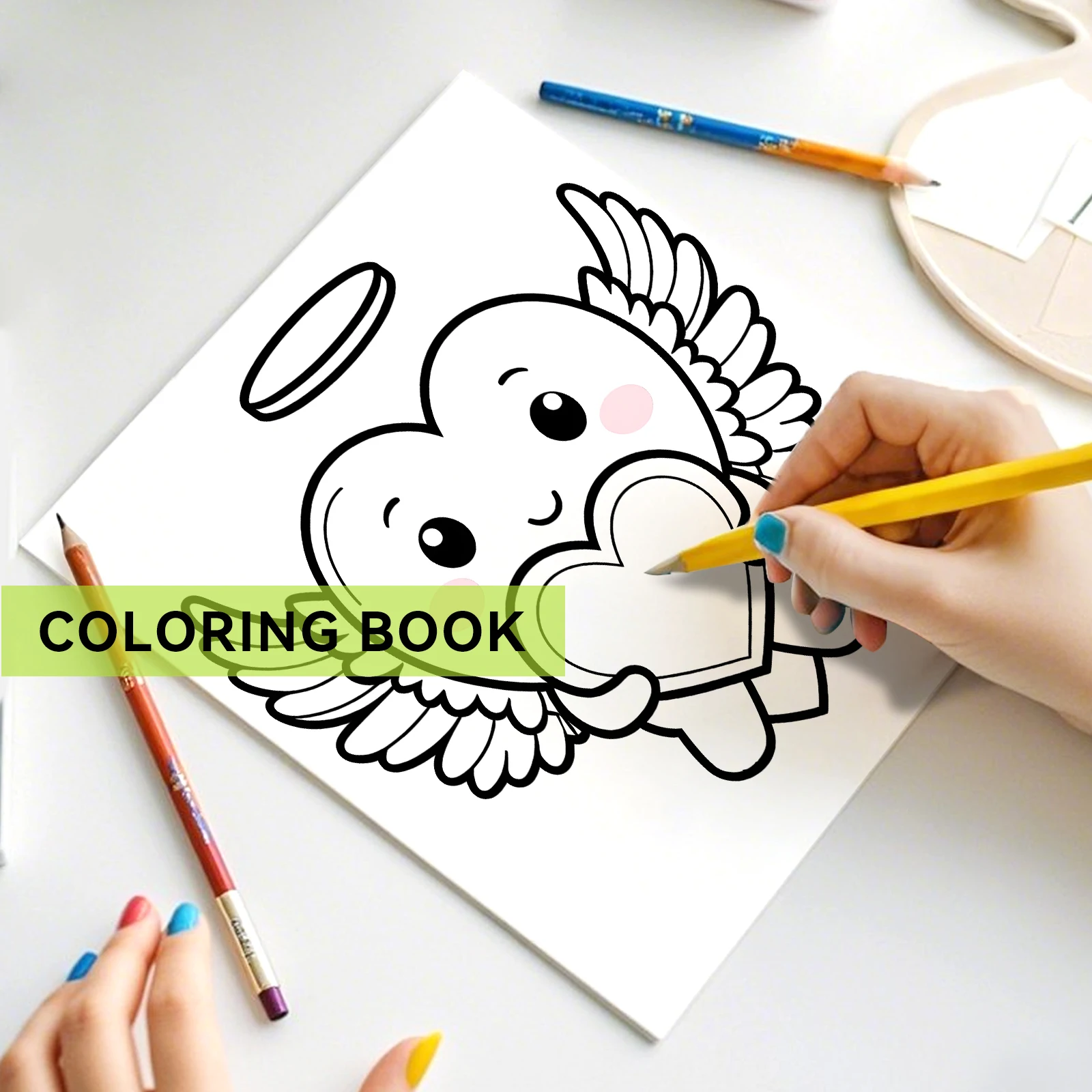 Halloween Adult Picture Book Sweet Love Coloring Book For Adults And Teens Featuring Adorable Creepy Creatures Halloween Gifts 5