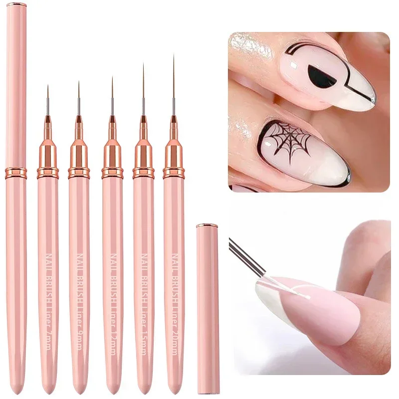 

Подводка для дизайна ногтей, Рисование цветов, ручка «сделай сам» для творчества, рисования, детали для маникюра, дизайнерский инструмент для дизайна ногтей, набор кистей