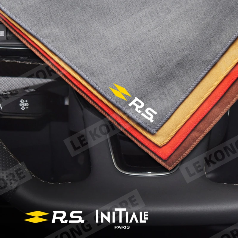 Car RS Initiale Paris Cleaning Drying Cloth Car Wash Towel Soft Wash Double Layer Rags Clio Scenic Duster Megane Koleos microfiber car towel car washing towel car drying towel drying cloth