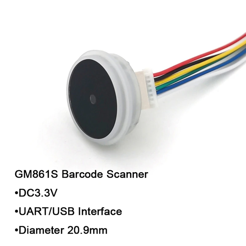 GM861S UART/USB Interface 1D/2D Bar Code Module White Green LED Scan Code Module Two-Dimensional Code Scanning Module 5
