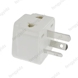 Universal 2 - in - 1 Travel Adapter for Australia and New Zealand - Type I Grounded Plug Socket (White)