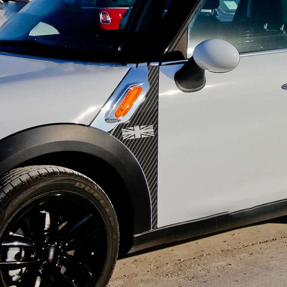BMW MINI COOPER R56 Works Union Jack Flag Fender Sticker Decal - Glossy/Matte Finish