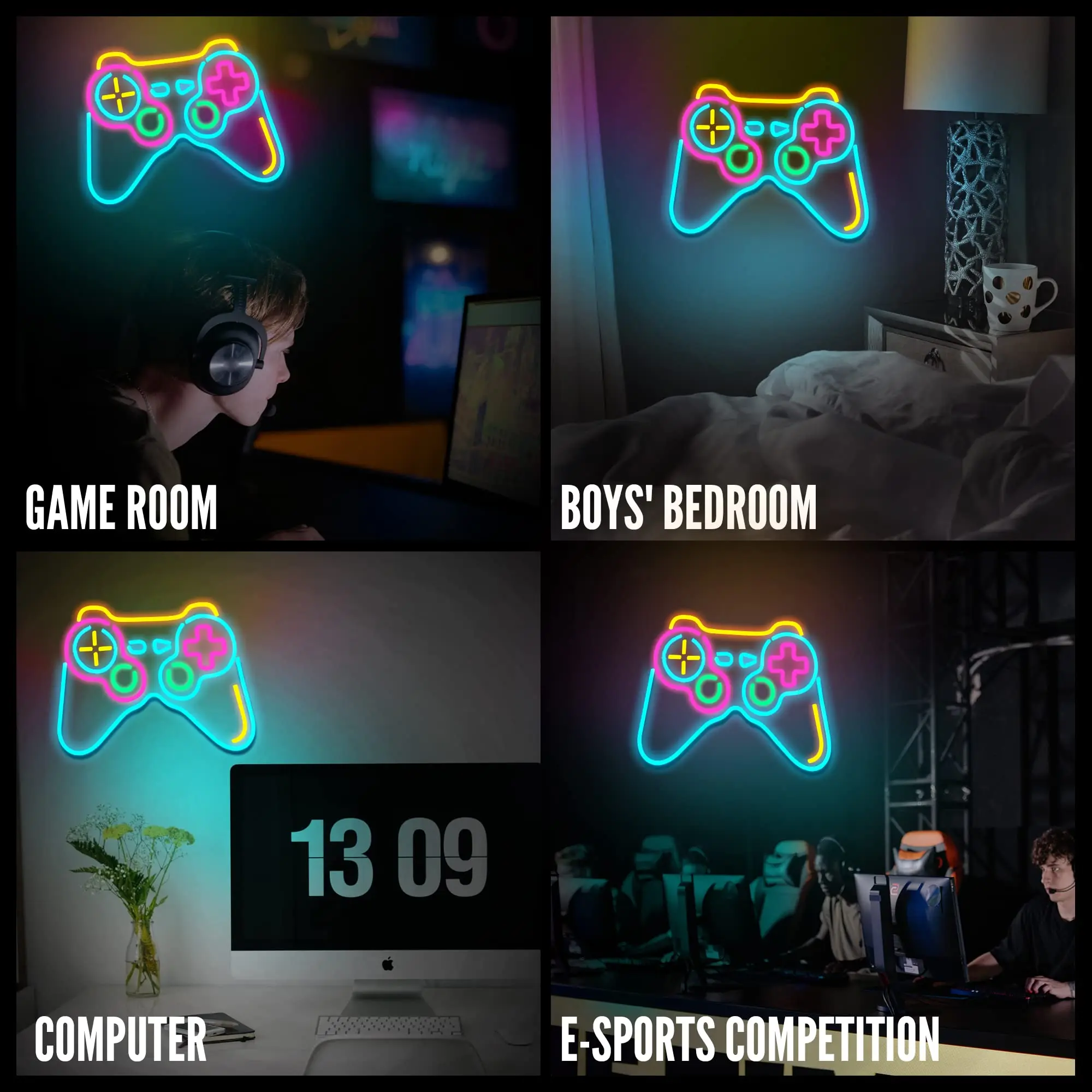 Game room neon lamp neon sign - neonbord - neonlicht